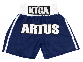 Personlig Boxing Shorts : KNBXCUST-2042-Marine blå